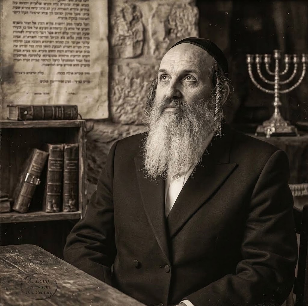 Portrait of the collector, Dudi Zilbershlag, in his study